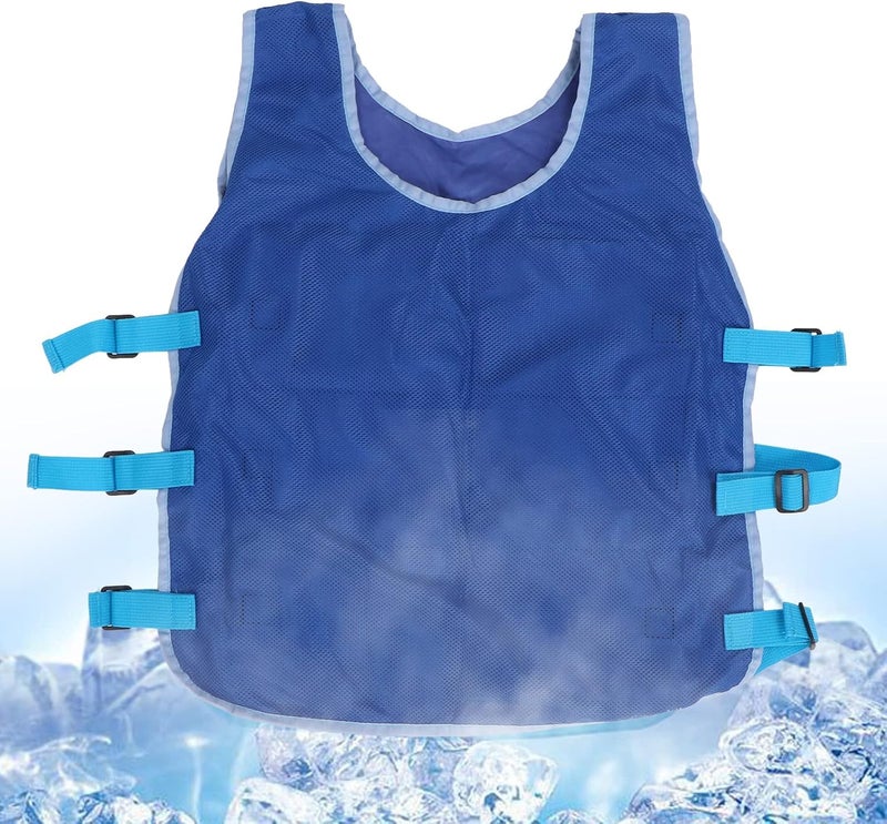 woobles Ice Vest for Men, Adjustable Cooling Vest with 12 Ice Bags, Durable Chinlon Nylon Heat Relief Cooling Cold Vest for Summer Outdoor Sports - Image 5
